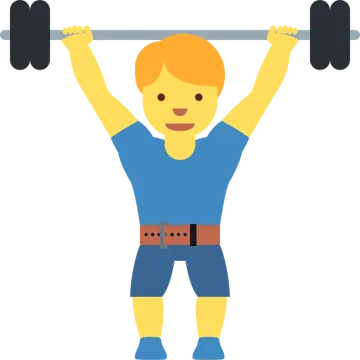Man lifting weights