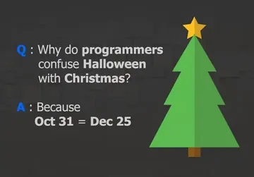 Why do Programmers confuse between Halloween and Christmas?