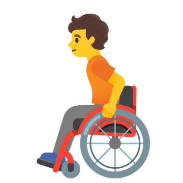 Person in manual wheelchair