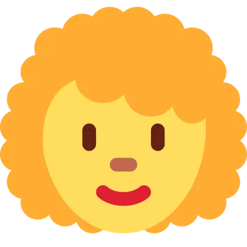 Woman: curly hair