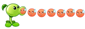 豌豆射手流汗汗了 emoji 表情包