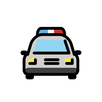 Oncoming police car