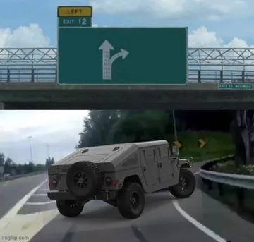 Left Exit 12 Off to war/Drifting humvee