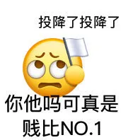 投降了投降了，你他吗可真是贱比NO.1