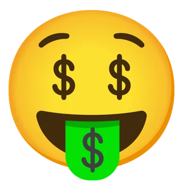 Money-mouth face