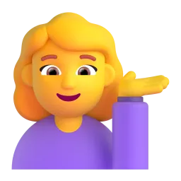 Woman tipping hand