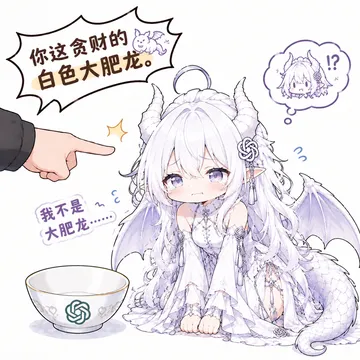 你这贪财的白色大肥龙