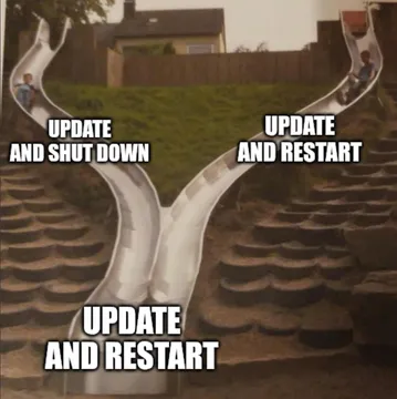 There Is No Update And Shut Down