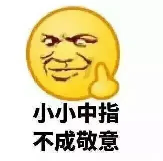 小小中指，不成敬意