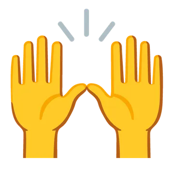 Raising hands