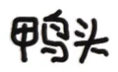 丫头（文字小表情）鸭头