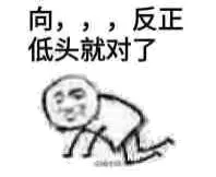 向，，，反正低头就对了！（黑恶势力）