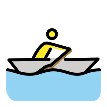 Person rowing boat