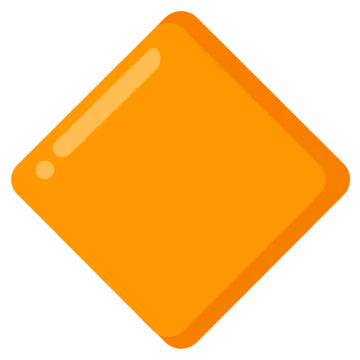 Large orange diamond