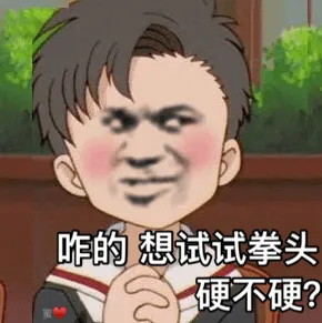 咋的想试试拳头硬不硬