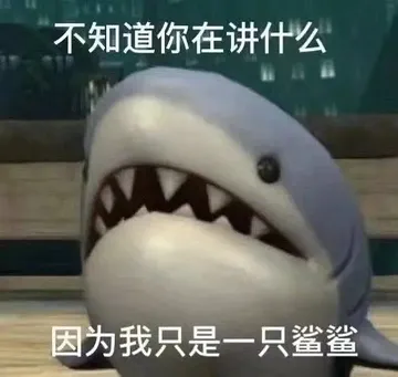 不知道你在讲什么 因为我只是一只鲨鲨（孙一宁王思聪聊天表情包）