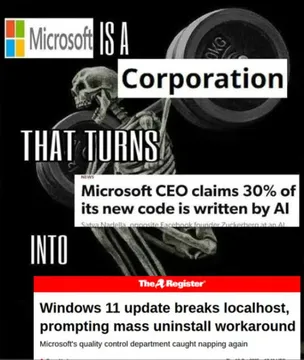 Microsoft's AI-Powered Self-Destruction