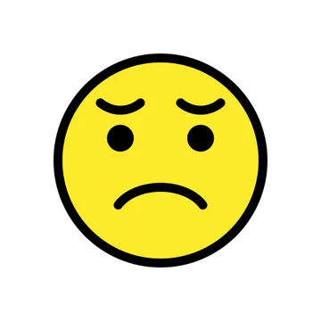 Disappointed face