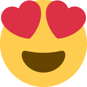 Smiling face with heart-eyes