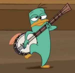 Drunk Perry Playing A Banjo