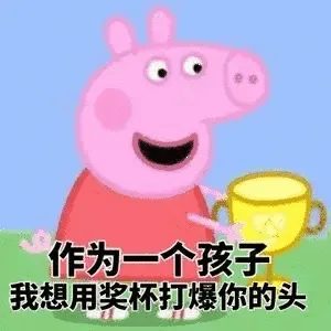 作为一个孩子，我想用奖杯打爆你的头