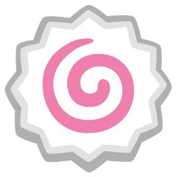 Fish cake with swirl