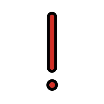 Red exclamation mark