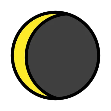 Waning crescent moon
