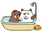 洗澡啦