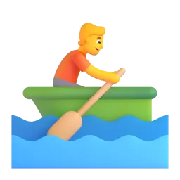 Person rowing boat