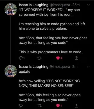 As long as you code, you’ll have these feelings !