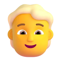 Person: blond hair