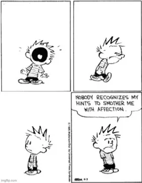 Nobody Recognizes My Hints To Smother Me With Attention