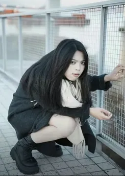 熊猫蹲旺卡表情包，一个女的蹲在地上的搞笑图