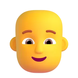 Person: bald
