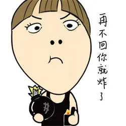 再不回你就炸了