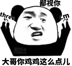 鄙视你大哥你鸡鸡这么点儿