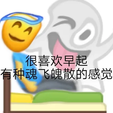 很喜欢早起有种魂飞魄散的感觉