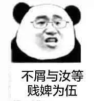 不屑与汝等贱婢为伍