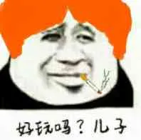 好玩吗？儿子！（橙色头发金馆长）