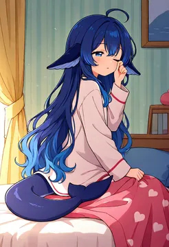 睡醒了