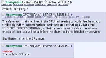Thanks, little CPU man.
