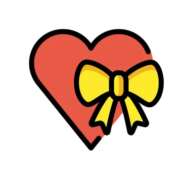 Heart with ribbon