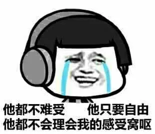 他都不难受 他只要自由 他都不会理会我的感受窝呕