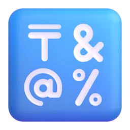 Input symbols