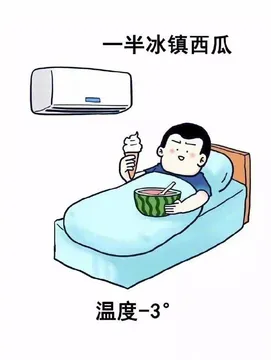 一半冰镇西瓜，温度-3度