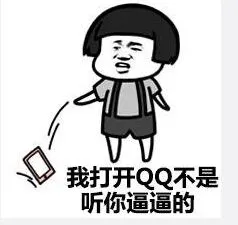 我打开QQ不是听你逼逼的！（蘑菇头）
