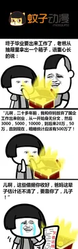 毕业出来工作，老爸拿出一个箱子……