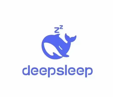 napping whale: DeepSeek? More like DeepSleep name-pun meme
