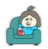 坐沙发上抖腿